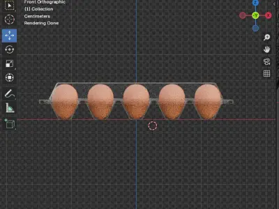 Egg Plastic Packaging 3D model