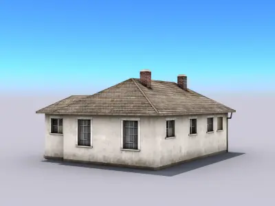 House Building Low-poly 3D model
