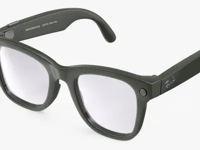 Ray Ban Stories Wayfarer Smart Glasses Olive 3D model