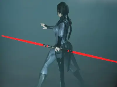 Dark Side Force Adept Female 3D print model