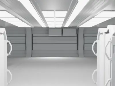 Sci fi Generator Room 3D model