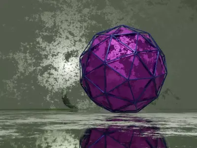 3D abstract pentagon 1 3D model