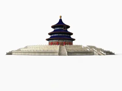 Temple of Heaven Low-poly 3D model