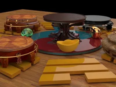 Chinese display stand   3D model