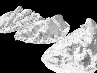 Parts Cluster Sandstone01 3D model