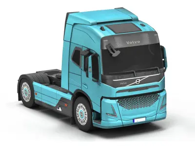 Truck 1-V5 Low-poly 3D model