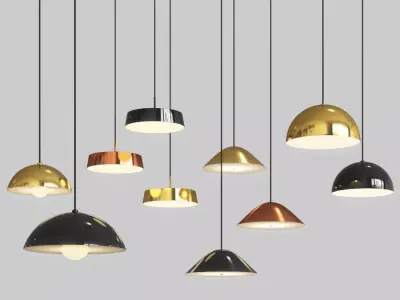 Ceiling Light Collection 4 Type 3D model