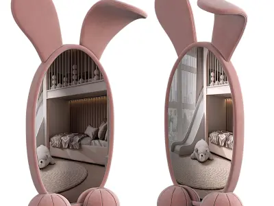 BUNNY FLOOR MIRROR 3D model