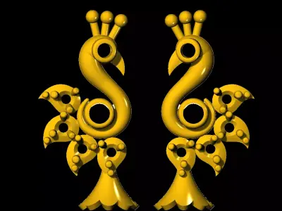 Tops earrings   3D print model