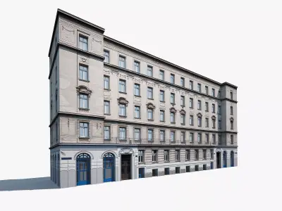 Apartment House 117 Low-poly 3D model