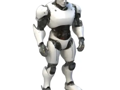 Futuristic Guardians Robot Set 3D print model