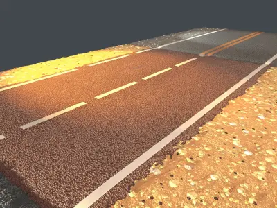 Road Texture Material Procedura Texture