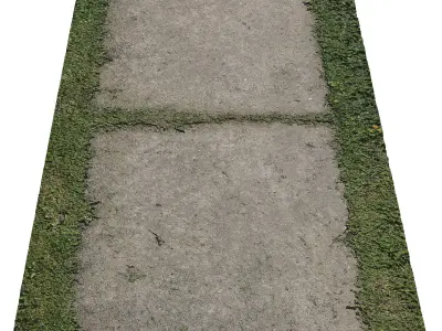 Concrete path 3D model