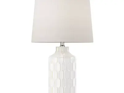  Carson Carrington Utena  Ivory Table Lamp Low-poly 3D model