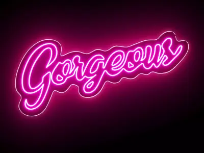 Gorgeous Neon Sign 3D model