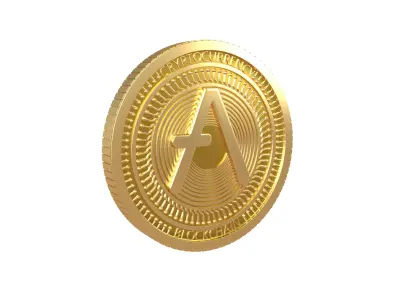 Aave Coin v4 001 3D model