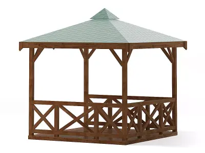 Garden Gazebo 3D Model 3D model