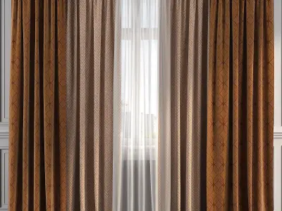 Curtain Set 245 3D model