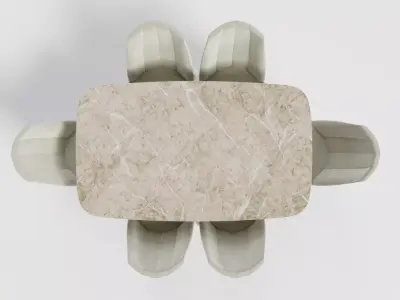 Modern Dinner  Table 3D model