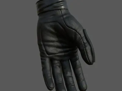 Gloves military combat soldier armor scifi low poly  Low-poly 3D model