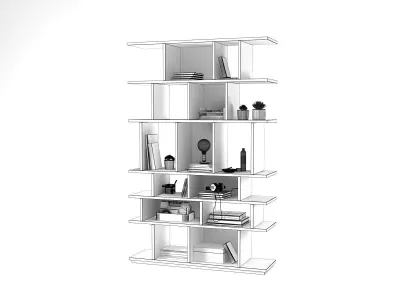 Meo 04 Bookcase 3D model