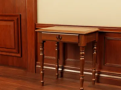 Antique Side Table 3D model