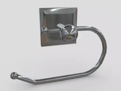 Toilet Roll Holder 2 Low-poly 3D model