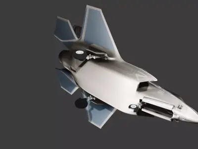  F 35 Lightning II  Stealth Strike Fighter Low-poly 3D model