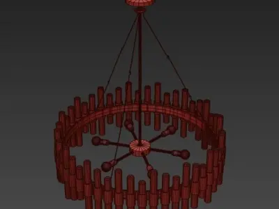 Arteriors Haskell Chandelier 3D model