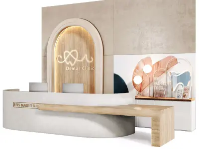 Reception  Dental Clinic 03 Low-poly 3D model