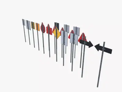 Signboards 3D model