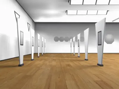 ART GALLERY Museum Interior 3D 3D model
