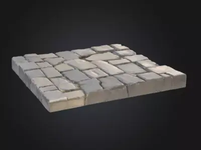 Stone Pathway in Darkness Texture