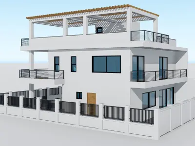 Two Story House 3 3D model