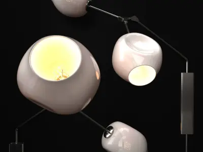 Wall light Branching bubble 3D model