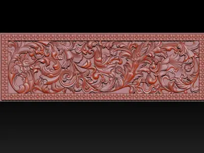 3D STL Models CNC Router - Carved decor  3D print model