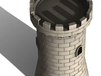 Awesome Castle Tower Miniature perfect for Resin or FDM printing 3D print model