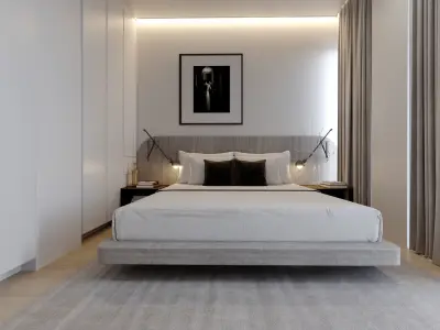 bedroom 3D model 24
