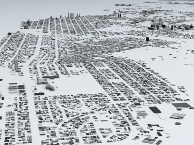 Havana Streets and Buildings 3D model