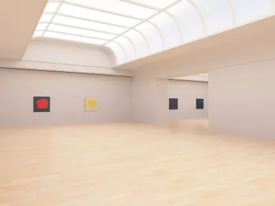 Art Museum Gallery Interior 24 Low-poly 3D model