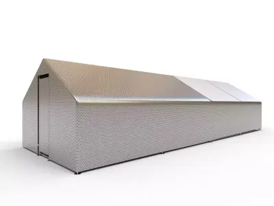 Chicken Coop Large Metal Chicken Coops House 3D model