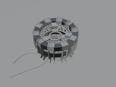 Iron Man Arc Reactor 3D Model  Low-poly 3D model