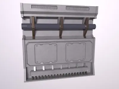 sci-fi Architecture PBR Panels kitbash Low-poly 3D model