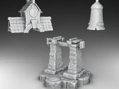 bell tower 3D print model