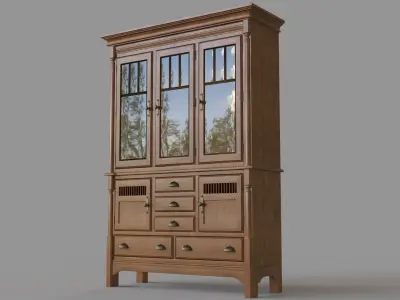 Antique Buffet 3D model