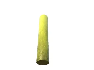 Concrete Barrier Pole Low-poly 3D model
