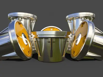 Threshold Lamp 01 Low-Poly Low-poly 3D model