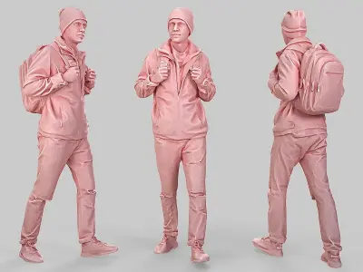 Student of Autumn Steps 3D model