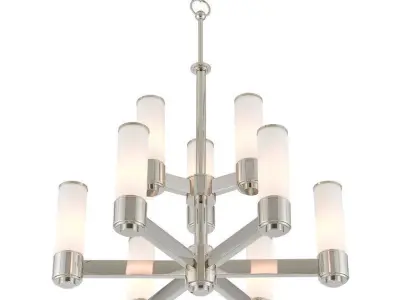 Light Unique Tiered Chandelier 3D model