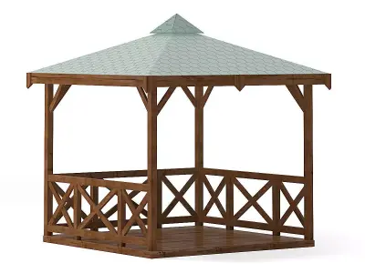 Garden Gazebo 3D Model 3D model